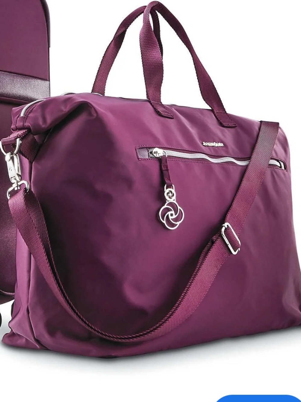 Samsonite Purple Duffel Travel Bag! NWOT!